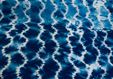 Indigo dyed scarf pattern D