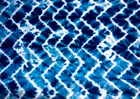 Indigo dyed scarf pattern G