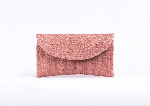 Bangkok Craft - Sisal Mini Clutch Bag (Rose)