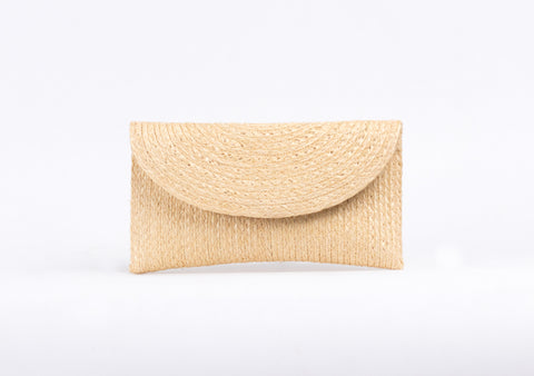 Bangkok Craft - Sisal Mini Clutch Bag (Beige)