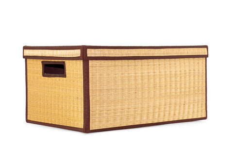 Natural Storage Box with hand slot