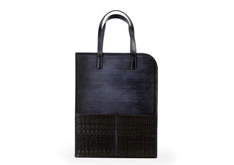 Tote Bag With Sedge (Patina Indigo)