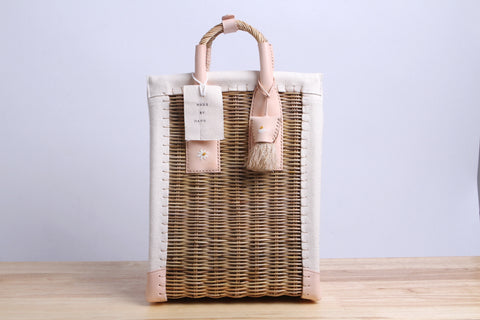 Paniers NEM - Rattan canvas wicker handbag