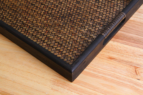 Wood And Bamboo Rectangle Tray